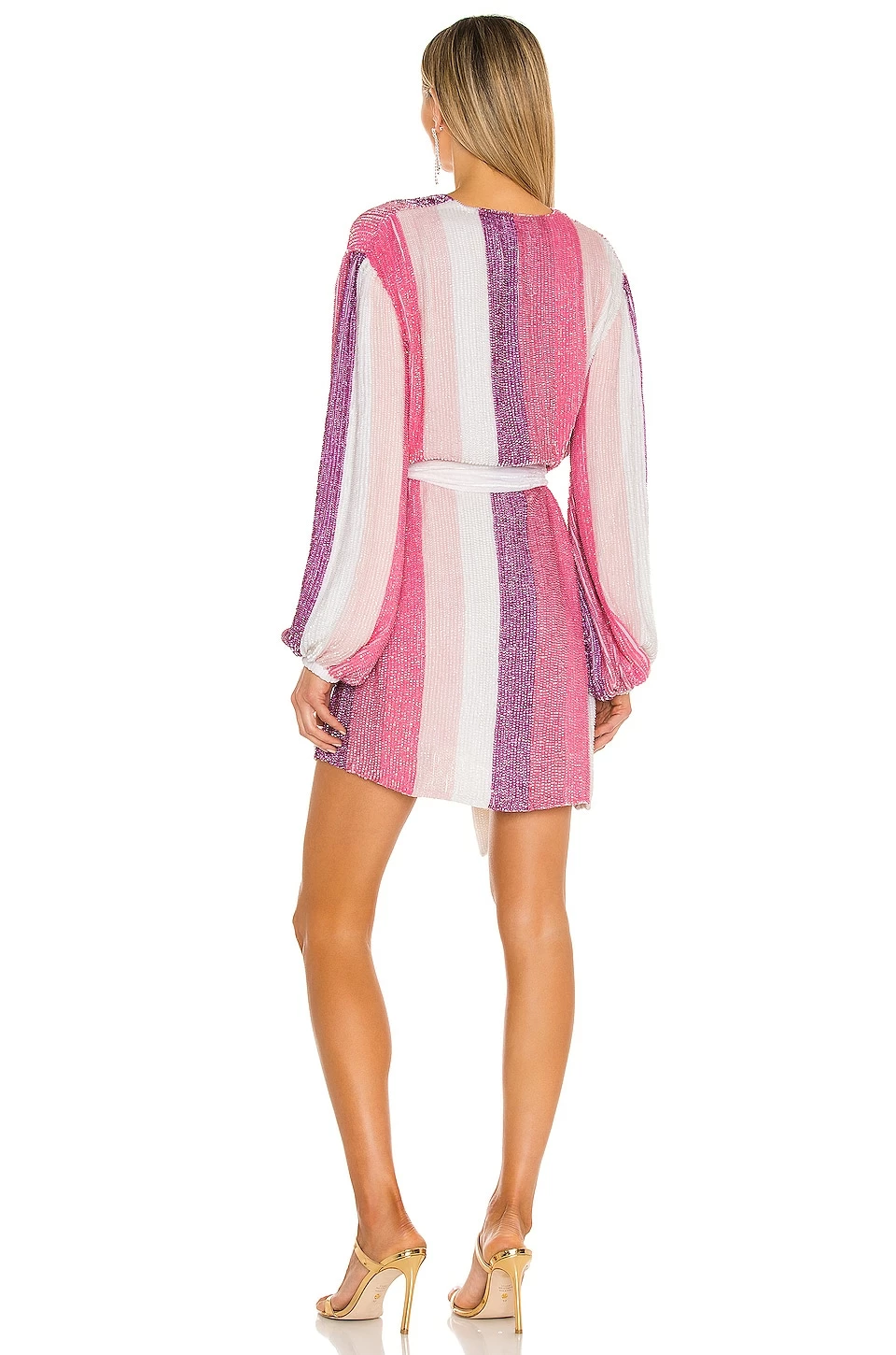 Wholesale 👏 Retrofete Gabrielle 👗 Dress In Multi Pink Stripe ⭐ 3 Wholesale 👏 Retrofete Gabrielle 👗 Dress In Multi Pink Stripe ⭐ - Image 3