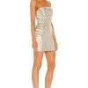 Top 10 👍 Retrofete Heather 👗 Dress In Silver & Gold 🥰 -retrofete Sales 2022 ROFR WD153 V2