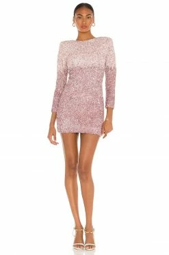 Buy ⌛ Retrofete Nikki Mini 👗 Dress In Dusty Rose Ombre ⭐
