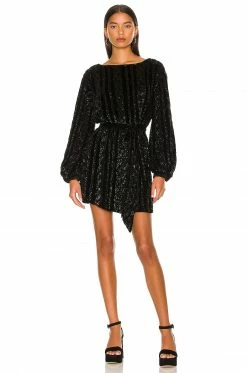 Best Pirce 😀 Retrofete Grace 👗 Dress In Black Cable 🤩