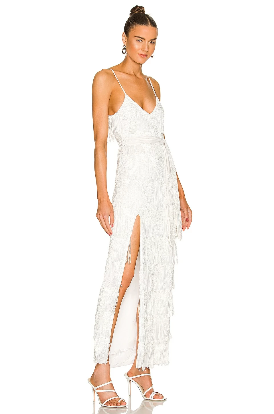 Cheap 🤩 Retrofete Rebecca 👗 Dress In White Fringe ⌛ 2 Cheap 🤩 Retrofete Rebecca 👗 Dress In White Fringe ⌛ - Image 2