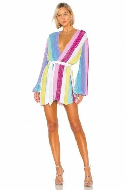 Best deal 🛒 Retrofete Gabrielle Robe In Unicorn Stripes 🔔