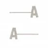Best Pirce 😀 Retrofete Rhinestone ABC Hair Pin In Silver ⭐