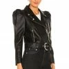 Flash Sale 🎉 Retrofete Tai Leather Jacket In Black 😉 -retrofete Sales 2022 ROFR WO26 V3