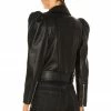 Flash Sale 🎉 Retrofete Tai Leather Jacket In Black 😉 -retrofete Sales 2022 ROFR WO26 V4