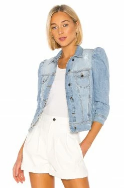 Cheap 🌟 Retrofete Ada Jacket In Light Blue Stone ⌛