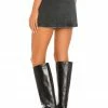 Best reviews of 😉 Retrofete Willa 👗 Skirt In Black Denim Wash 😉 -retrofete Sales 2022 ROFR WQ21 V3