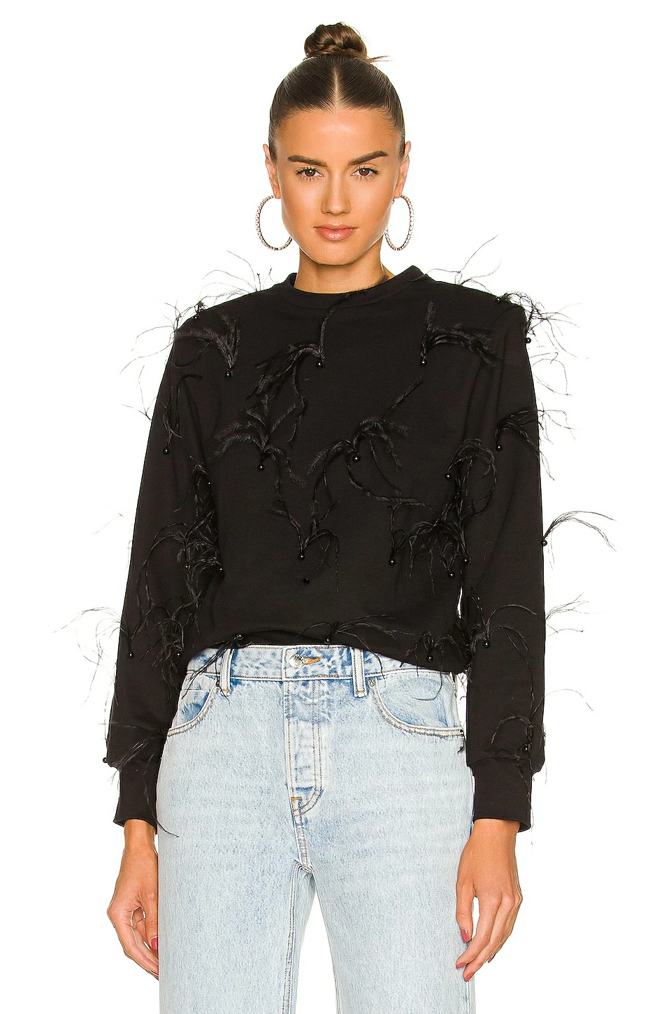 Budget 🥰 Retrofete Venuss Top In Black Feather 😍 1 Budget 🥰 Retrofete Venuss Top In Black Feather 😍