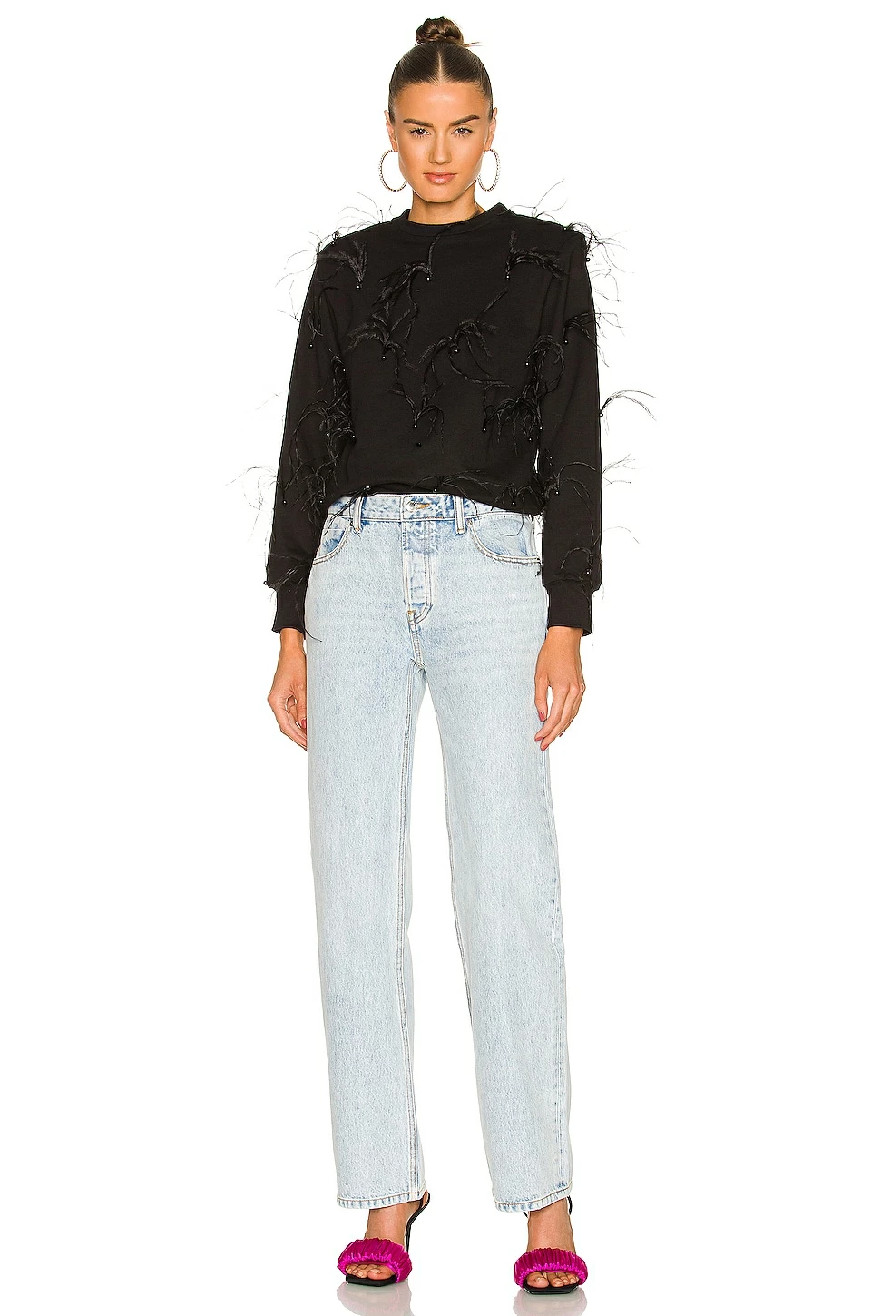 Budget 🥰 Retrofete Venuss Top In Black Feather 😍 4 Budget 🥰 Retrofete Venuss Top In Black Feather 😍 - Image 4