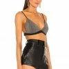 Cheapest ⌛ Retrofete Pia Bralette In Gunmetal Studded ⭐ -retrofete Sales 2022 ROFR WS82 V2