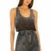Discount 🎁 Retrofete Marissa Tank In Gunmetal Studded 👍
